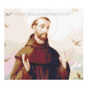Cross Stitch Chart - Saint Francis of Assisi - 1182 - 1226